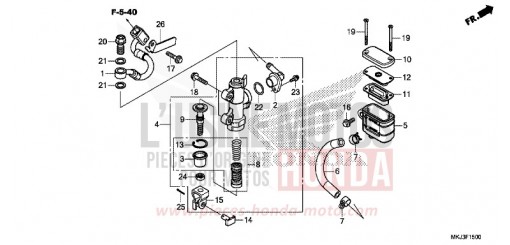 REAR BRAKE MASTER CYLINDER CB1000RAJ de 2018